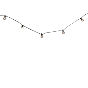 Black String Globe 1.5" Lights (25')