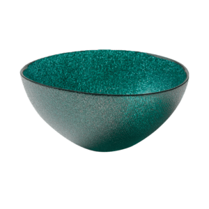 GREEN GLITTER BOWL