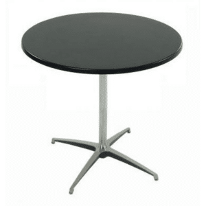 +BLACK 28 ROUND PEDESTAL TABLE