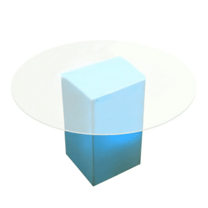 +ROUND PEDESTAL CAFE TABLE