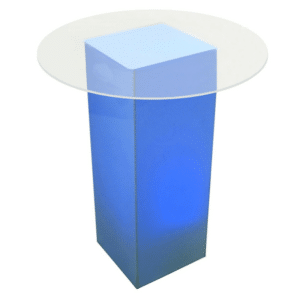 +ROUND PEDESTAL HIGHBOY TABLE