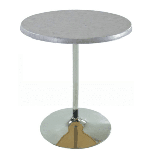 +WHITE STONE 28 ROUND PEDESTAL TABLE