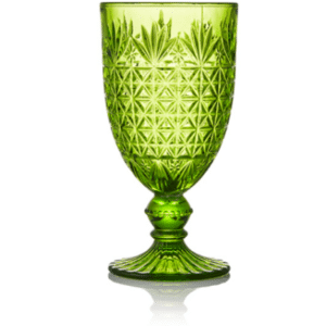 GREEN VIENNA GOBLET