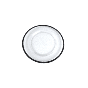 BLACK THIN-RIM HAMMERED GLASS CHARGER (13.25")