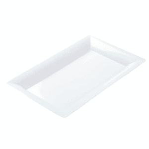 WHITE MELAMINE RECTANGULAR PLATTER (21.5" X 13")