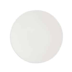 WHITE LINEN COUPE BUFFET PLATE (12")