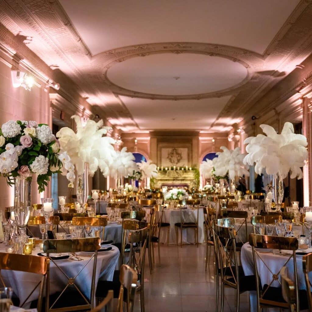 Event rentals for a Hollywood glam theme event