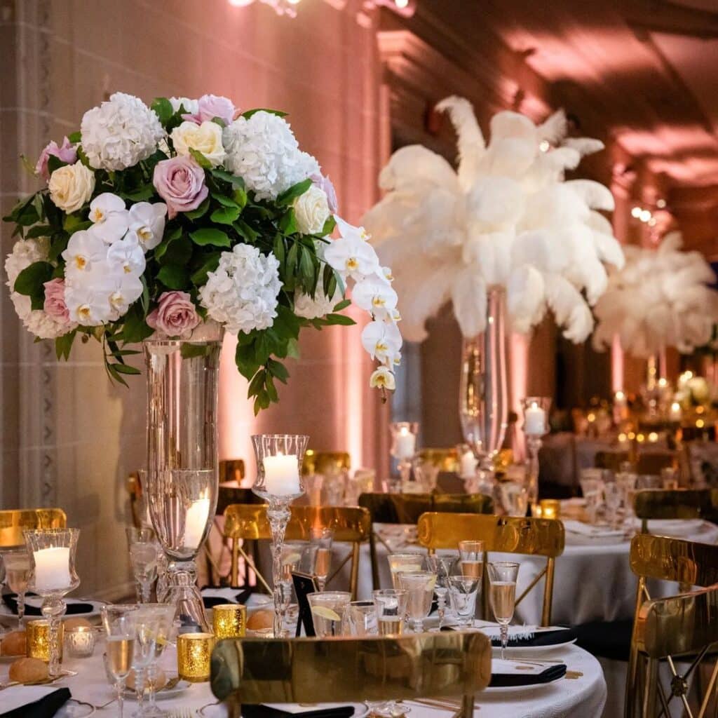 Armour House Hollywood Glam Event with Tablescapes Event Rentals