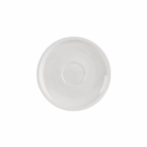 White Double-Handled Soup Saucer (6.5")