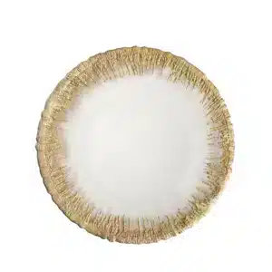 Gold Icicles Dinner Plate (11")