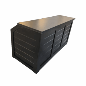 Black Charleston Bar (78.5" L X 33.75" W X 41" H)