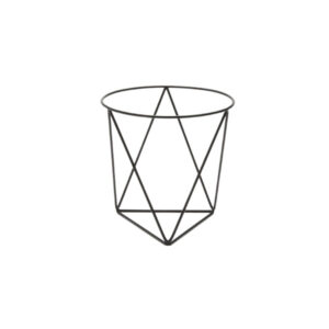 Black Geometric Riser (7" X 7")