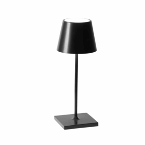 Black Table Lamp (4.3" Base, 11.8" H)