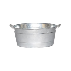 GALVANIZED METAL OVAL TUB