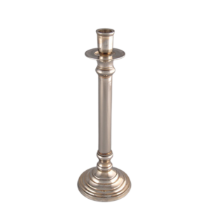 Contemporary Silver Candle Holder