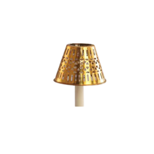 Brass Filigreed Candle Shade