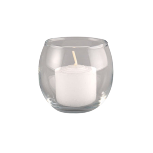 Glass Mini Bubble Votive Holder w/ Candle