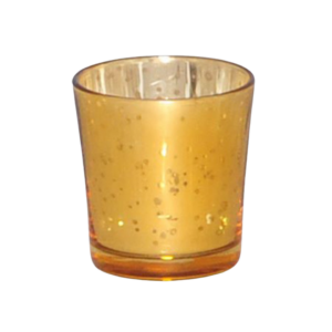 Gold Mercury Glass Votive Holder