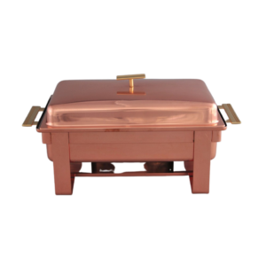 Rectangular Copper Chafer - Contemporary Style (8 Qt)