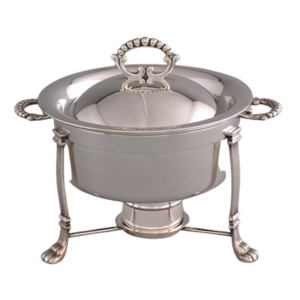 Round Silver Chafers