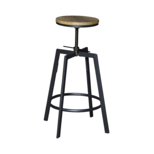 RUSTIC INDUSTRIAL SWIVEL BAR STOOL