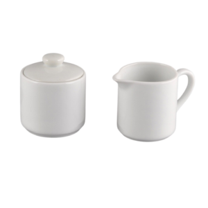 White Porcelain Sugar & Creamer Set