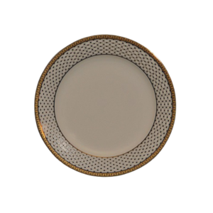 Gold Links Rimmed Plate (8")