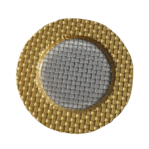 RIBBONED GOLD RIMMED CHARGER