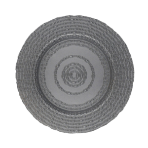 ROPED SILVER CHARGER