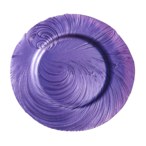 PURPLE BRUSHSTROKE CHARGER