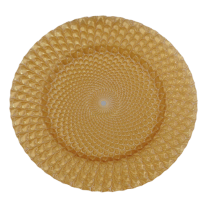 PEACOCK GOLD CHARGER
