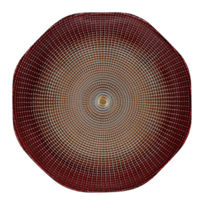 WOVEN GOLD / RED CHARGER