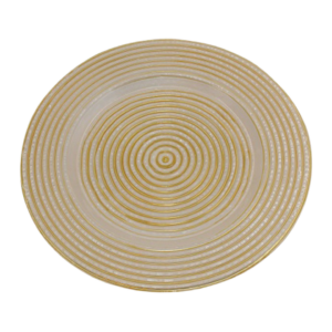 CREAMY GOLD SPARKLE CHARGER