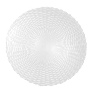 SERAFINA CLEAR GLASS CHARGER