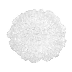 QUICKSAND CLEAR GLASS CHARGER