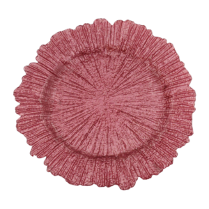 SEA SPONGE DARK BLUSH CHARGER