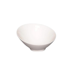 White Slanted Bowls