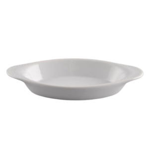 White Au Gratin Dish (4" X 8", 8 Oz)