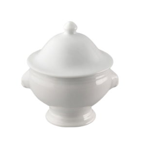 White Porcelain Lion Head Bowl (4.5" 15 Oz)