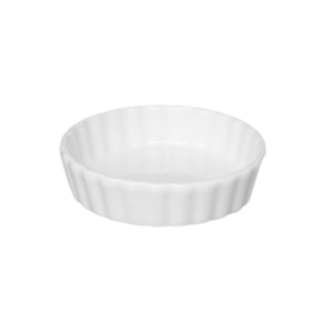 White Round Creme Brulee (5" X 1 1/8", 7 Oz)