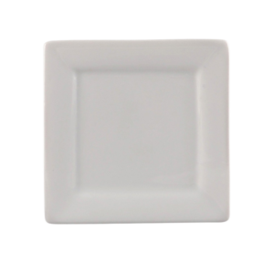 WHITE SQUARE PLATE (3.75")