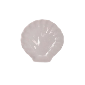 White Mini Shell Plate (3.75")