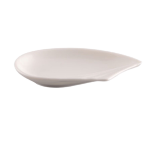 White Teardrop Tasting Plate (4 1/2" X 2.5")