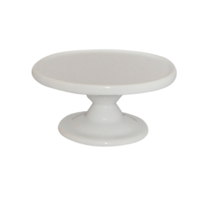Mini White Pedestal Stand (4" X 2")