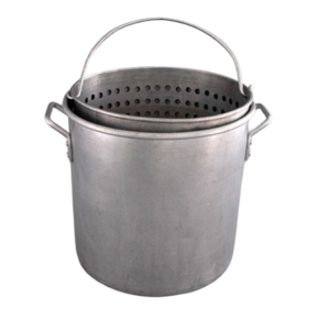 Aluminum Stock Pot (40 Qt) - Shown w/Steamer Basket (Not included)