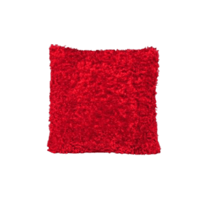 Red Poodle Fur Pillow