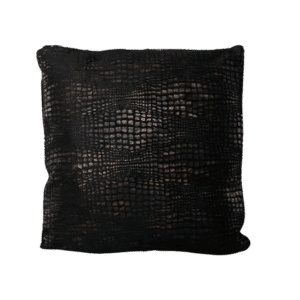 Black/Gold Snakeskin Pillow