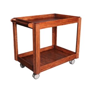 Mahogany Presentation Cart - 2 Tier