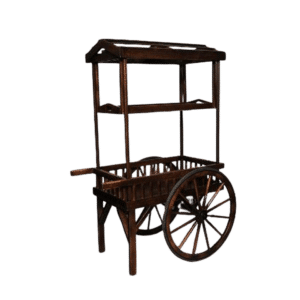 Wooden Street Vendor Cart