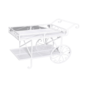 White Vintage Flower Cart